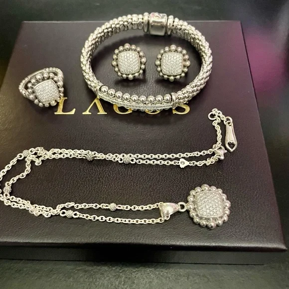 Lagos Caviar Spark Diamond Bracelet. - Picture 3 of 4